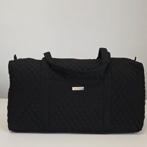 Vera Bradley Black Quilted Travel Bag